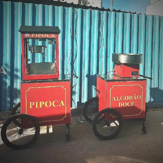 Foto 1 - Carrinho de Pipoca para Festas